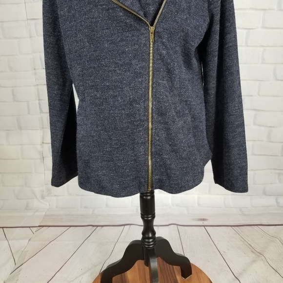 NOT FOR SALE Mystree zip front lined soft jacket pockets fits like XL - Picture 7 of 11